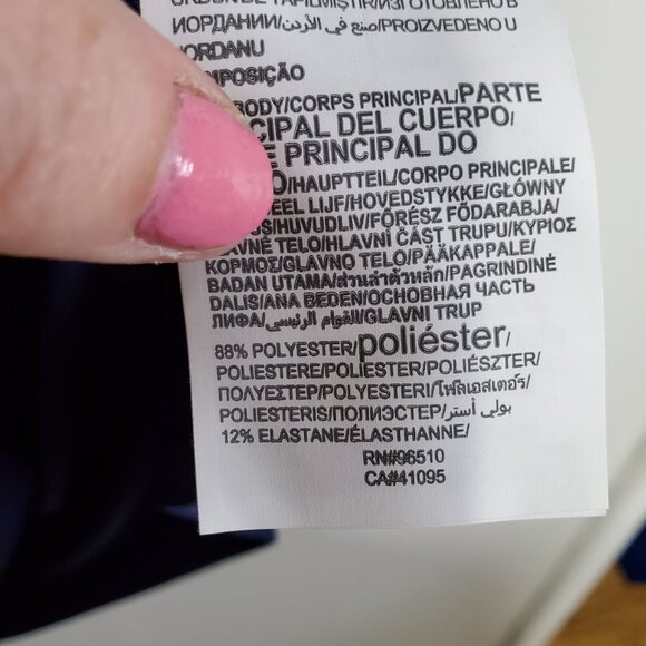 NWOT UNDER ARMOUR Performance Golf Polo Shirt Collarless SS Navy Blue Women's XL - Picture 9 of 11